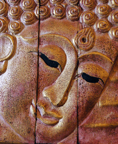 Buddha Wood Carving Portrait